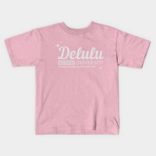 Delulu University Kids T-Shirt